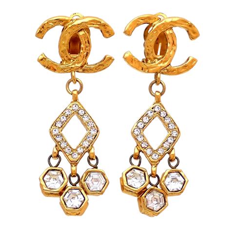 chanel earrings buy|genuine chanel earrings.